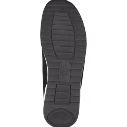 Finn Comfort – Schnürschuhe aus Stretchmesh und Veloursleder schwarz
