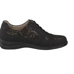 Finn Comfort – Schnürschuhe aus Veloursleder schwarz