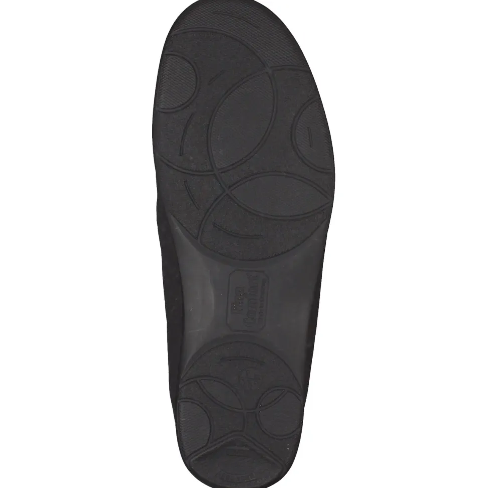 Finn Comfort – Schnürschuhe aus Veloursleder schwarz