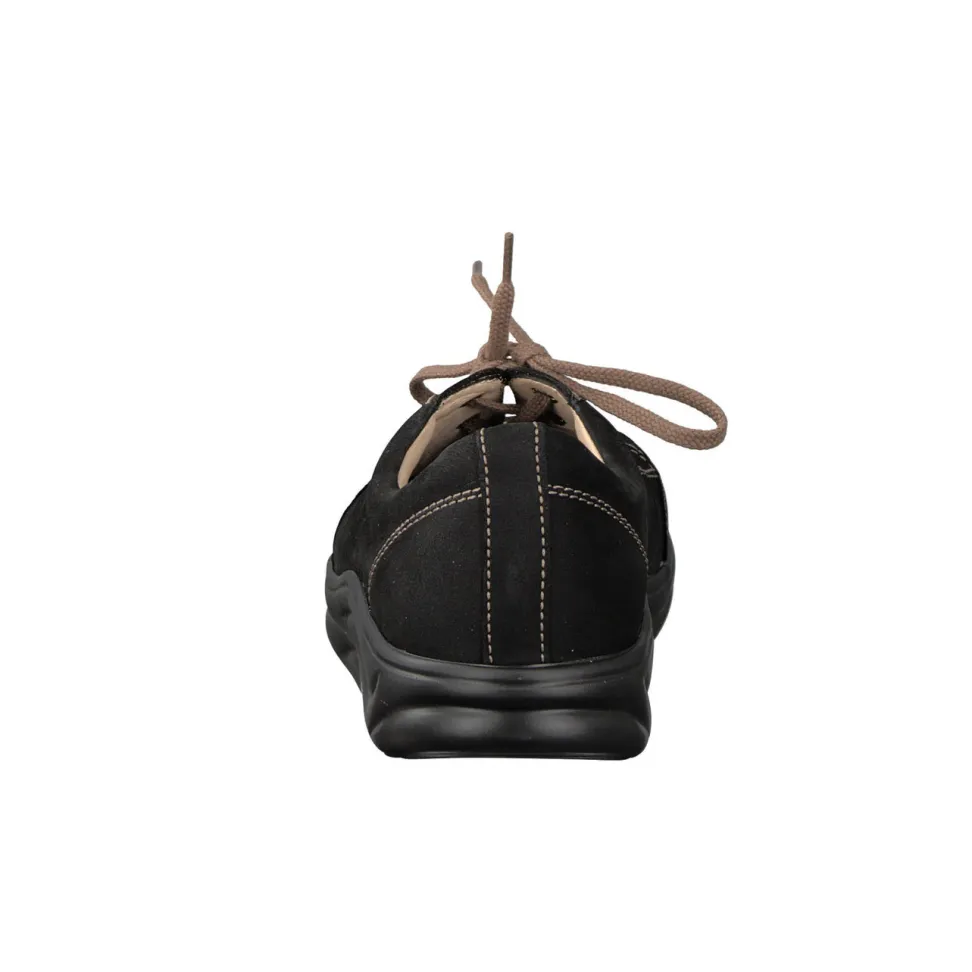 Finn Comfort – Schnürschuhe aus Nubukleder Schwarz