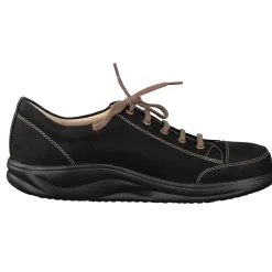 Finn Comfort – Schnürschuhe aus Nubukleder Schwarz