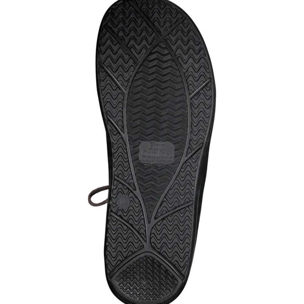 Finn Comfort – Schnürschuhe aus Nubukleder Schwarz
