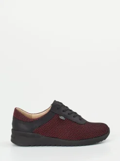 Finn Comfort – Schnürschuhe aus Mesh und Nubukleder