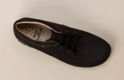 Finn Comfort – Schnürstiefelette aus Nubukleder schwarz