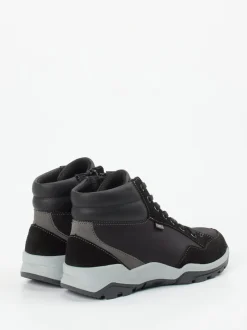 Finn Comfort – Schnürstiefelette aus Nubukleder schwarz