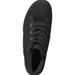 Finn Comfort – Schnürstiefelette aus Nubukleder schwarz