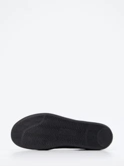 Finn Comfort – Sneaker aus Velour- und Glattleder Schwarz