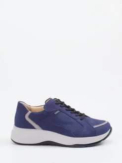 Finn Comfort – Sneaker aus Nubukleder tintenblau