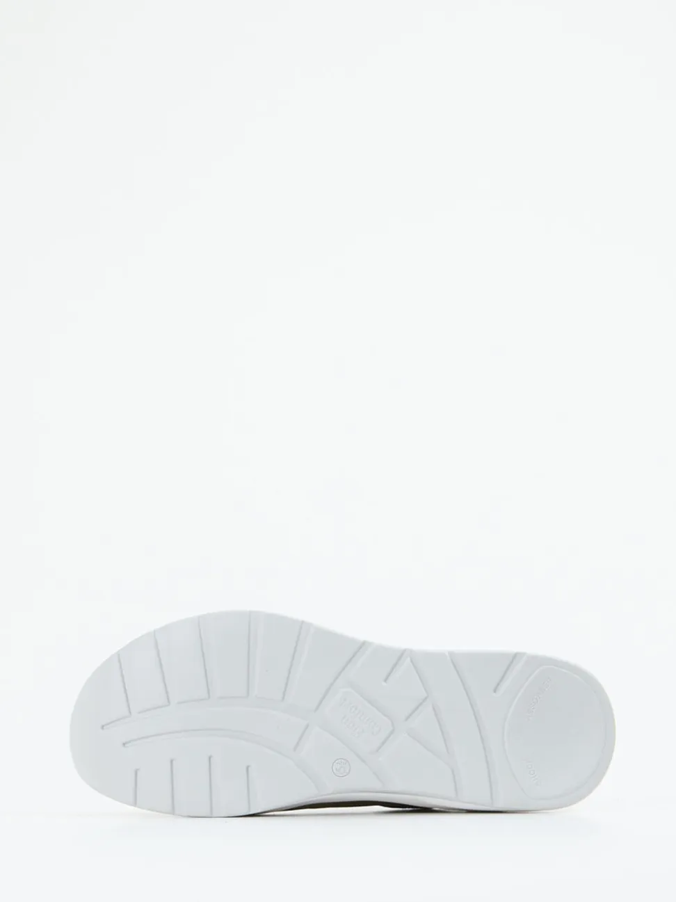 Finn Comfort – Sneaker aus Kalbleder in Olivbeige