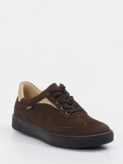 Finn Comfort – Sneaker aus Nubukleder in Braun