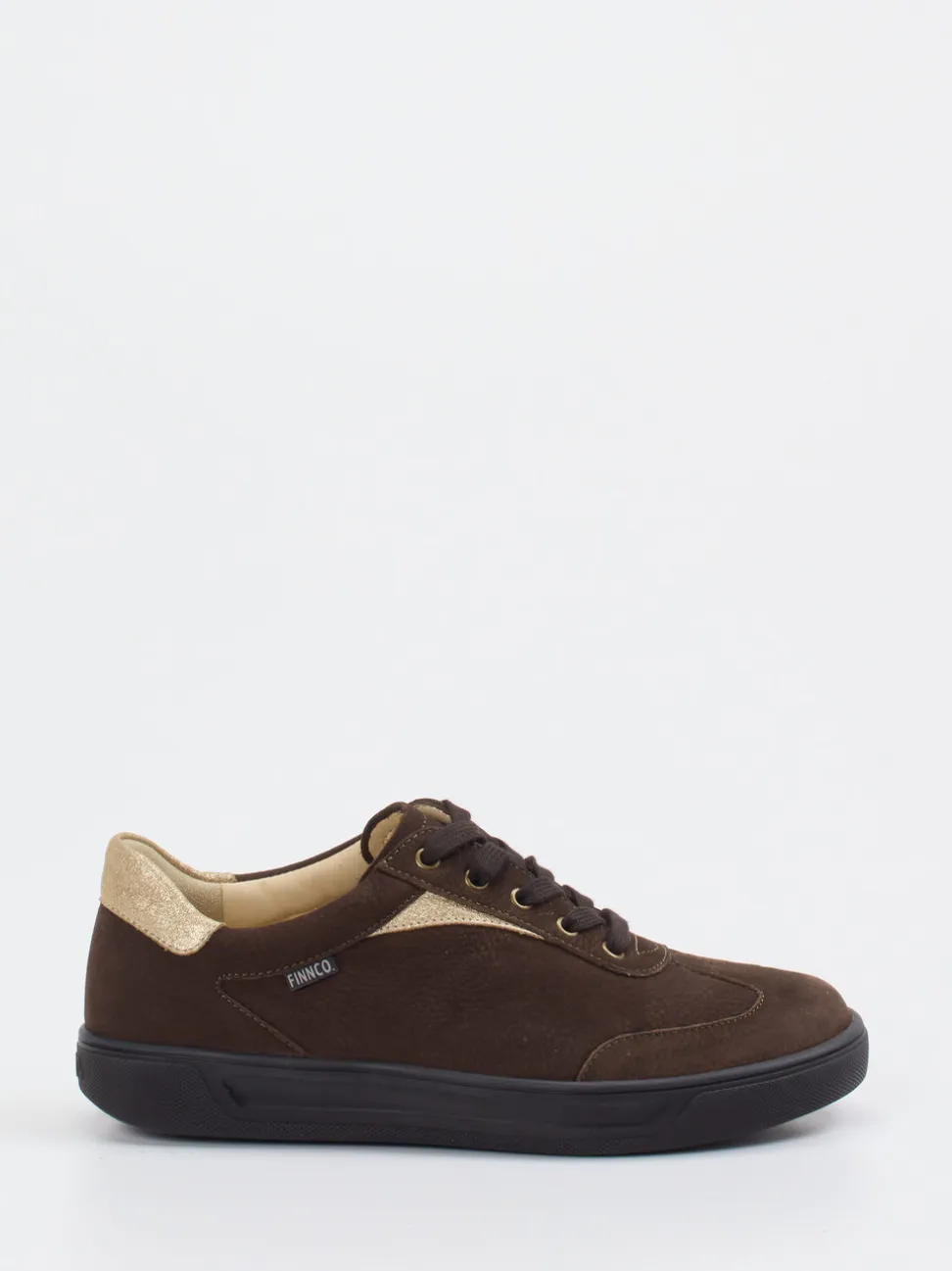 Finn Comfort – Sneaker aus Nubukleder in Braun