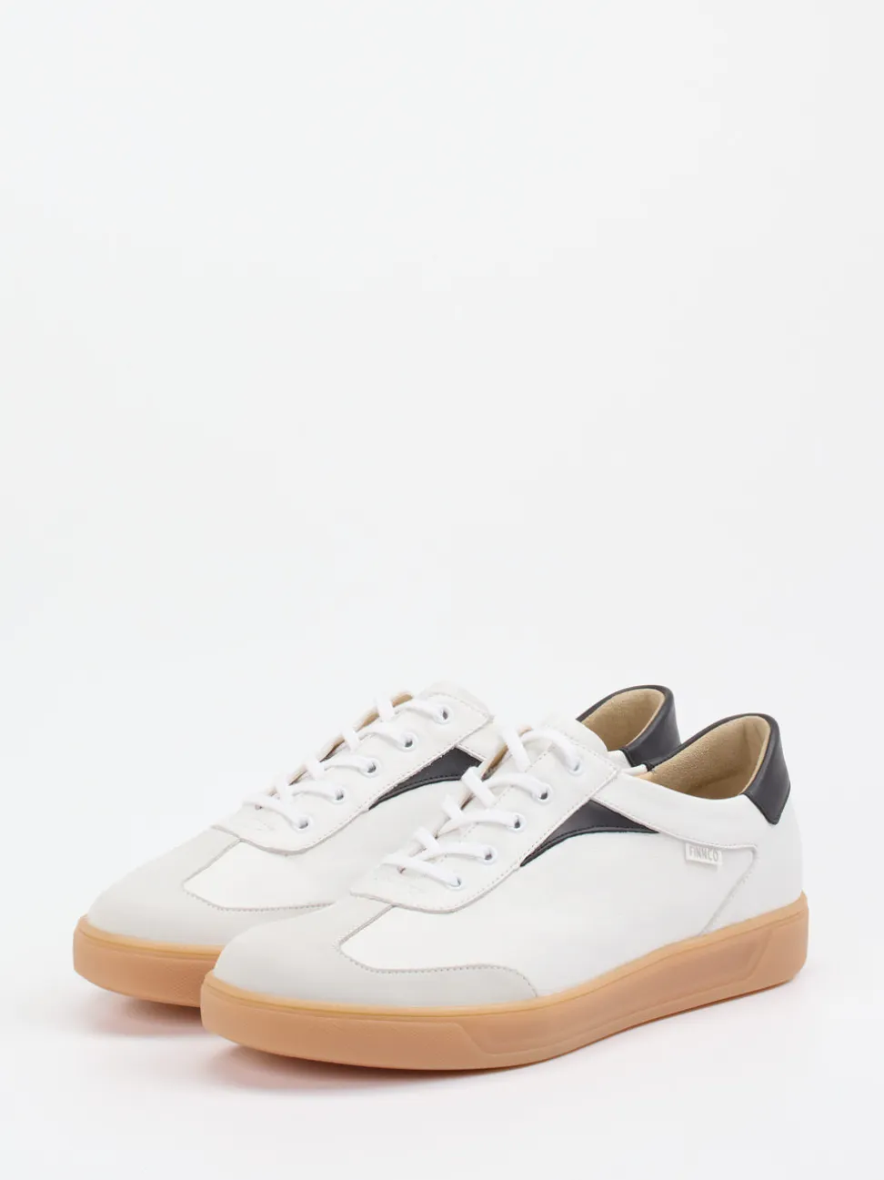 Finn Comfort – Sneaker aus Kalbleder Weiß