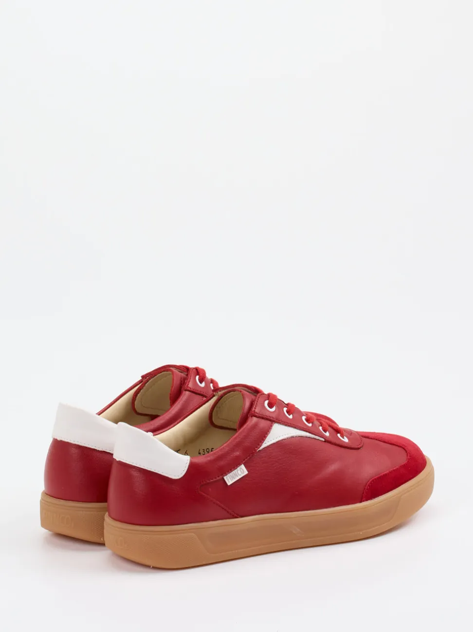 Finn Comfort – Sneaker aus Kalbleder in Signalrot