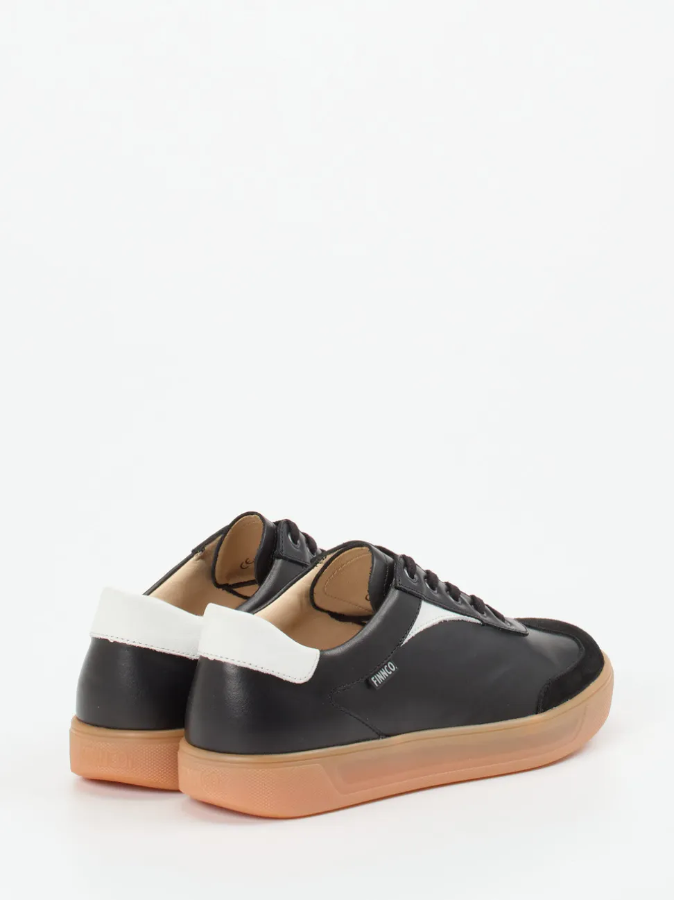 Finn Comfort – Sneaker aus Kalbleder in Schwarz