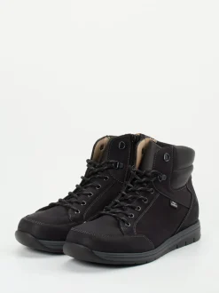 Finn Comfort – Stiefeletten aus Nubukleder schwarz