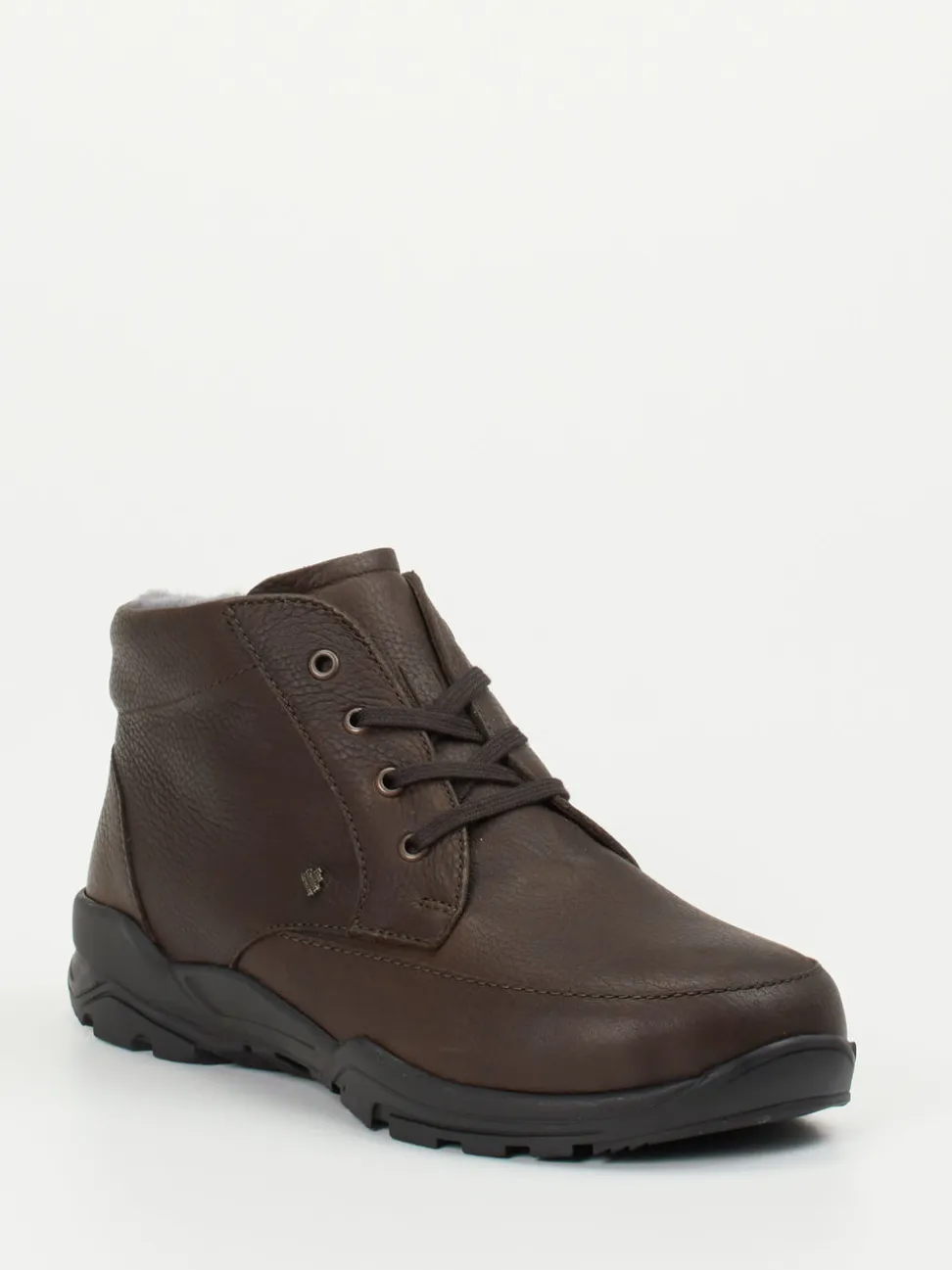 Finn Comfort – Stiefeletten aus Fettleder Dunkelbraun