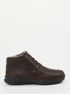 Finn Comfort – Stiefeletten aus Fettleder Dunkelbraun
