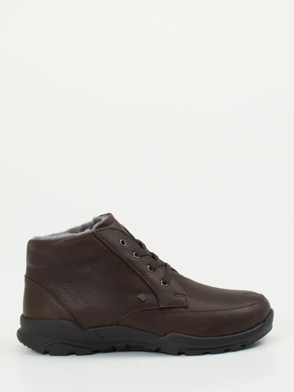 Finn Comfort – Stiefeletten aus Fettleder Dunkelbraun