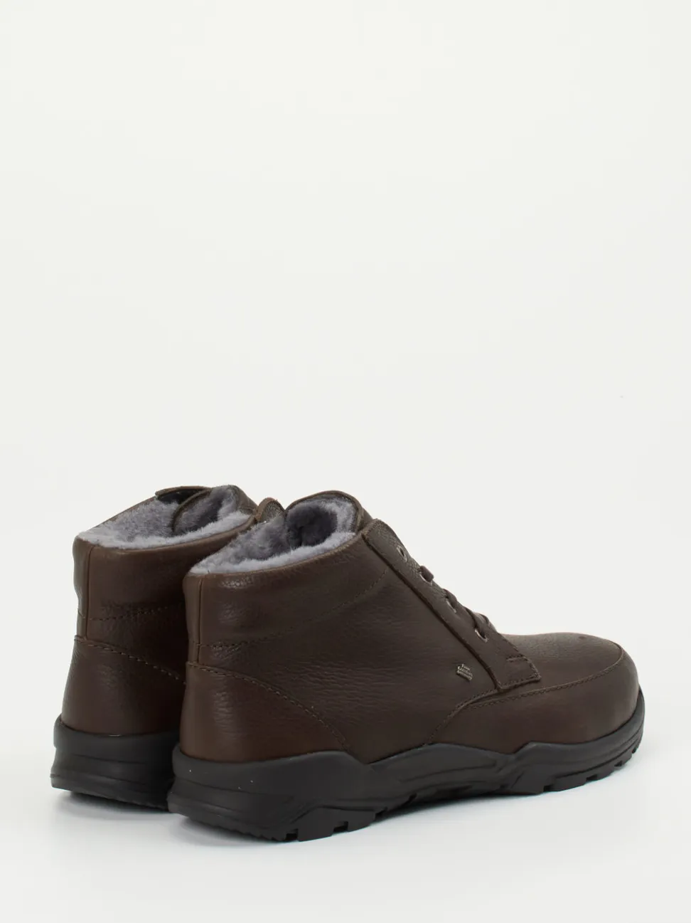 Finn Comfort – Stiefeletten aus Fettleder Dunkelbraun