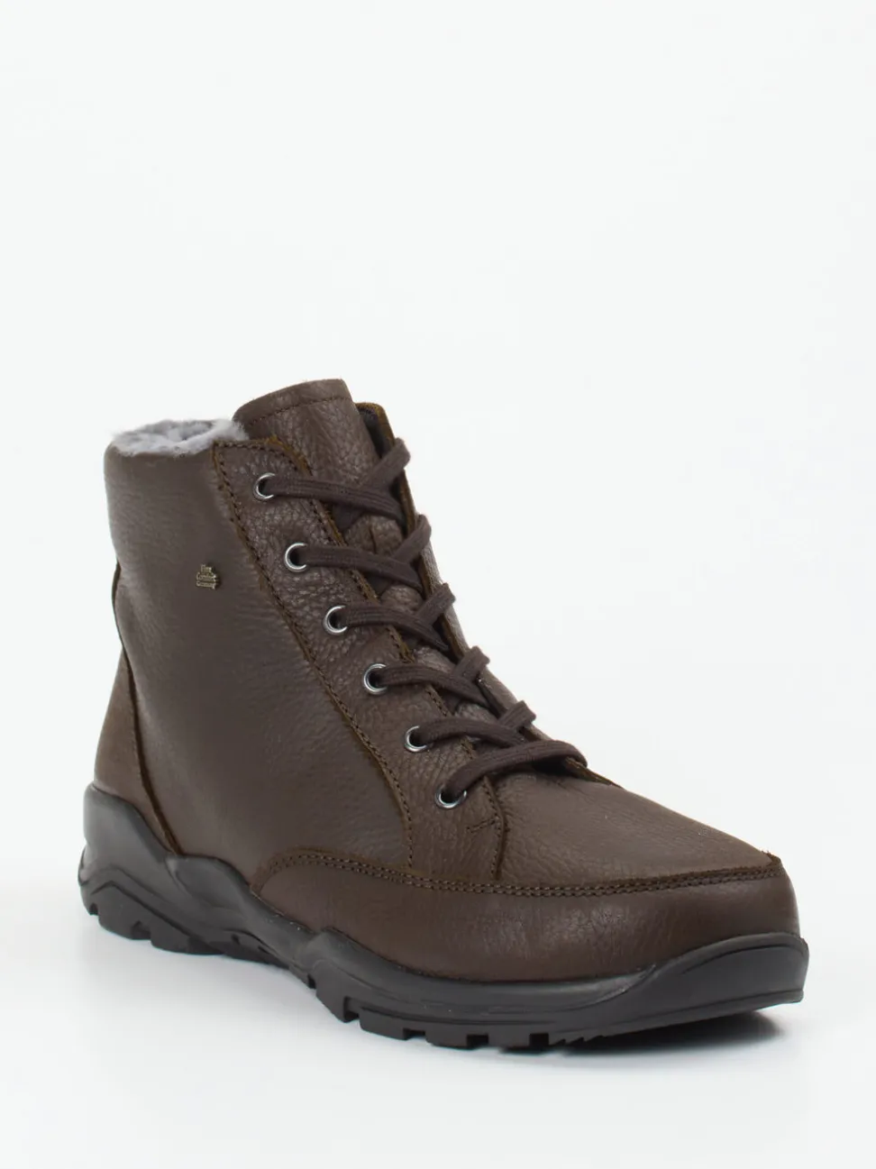 Finn Comfort – Winterboots aus Fettleder dunkelbraun