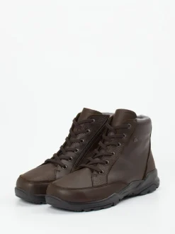 Finn Comfort – Winterboots aus Fettleder dunkelbraun