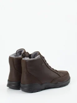 Finn Comfort – Winterboots aus Fettleder dunkelbraun