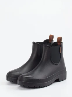 Fischer – Chelsea-Gummiboots aus Synthetik schwarz