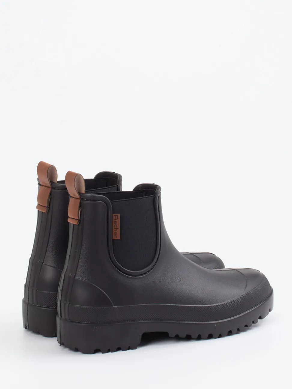 Fischer – Chelsea-Gummiboots aus Synthetik schwarz