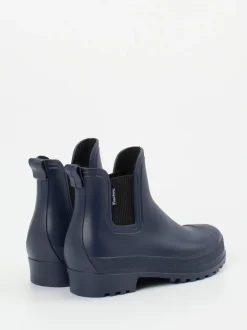 Fischer – Gummistiefelette aus Synthetik in Marineblau