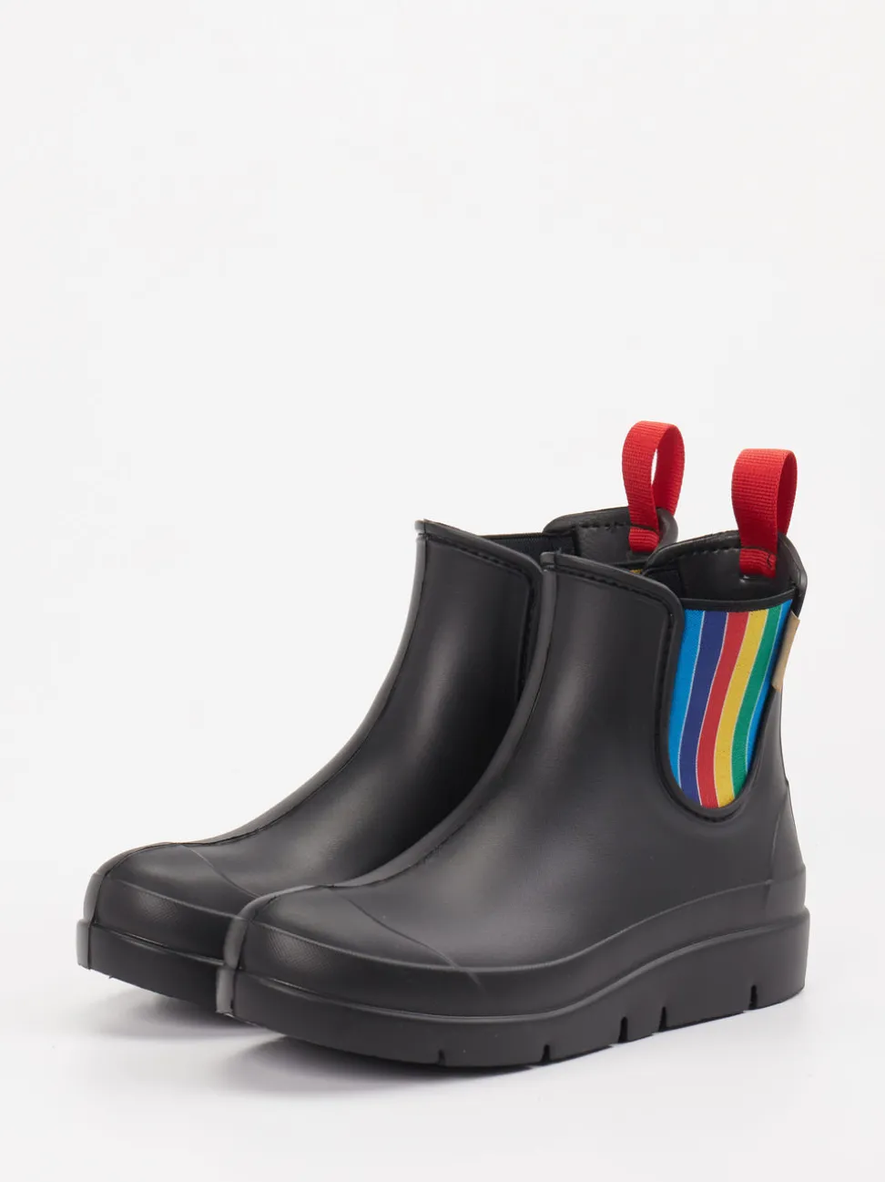 Fischer – Gummistiefeletten aus Synthetik Schwarz bunt