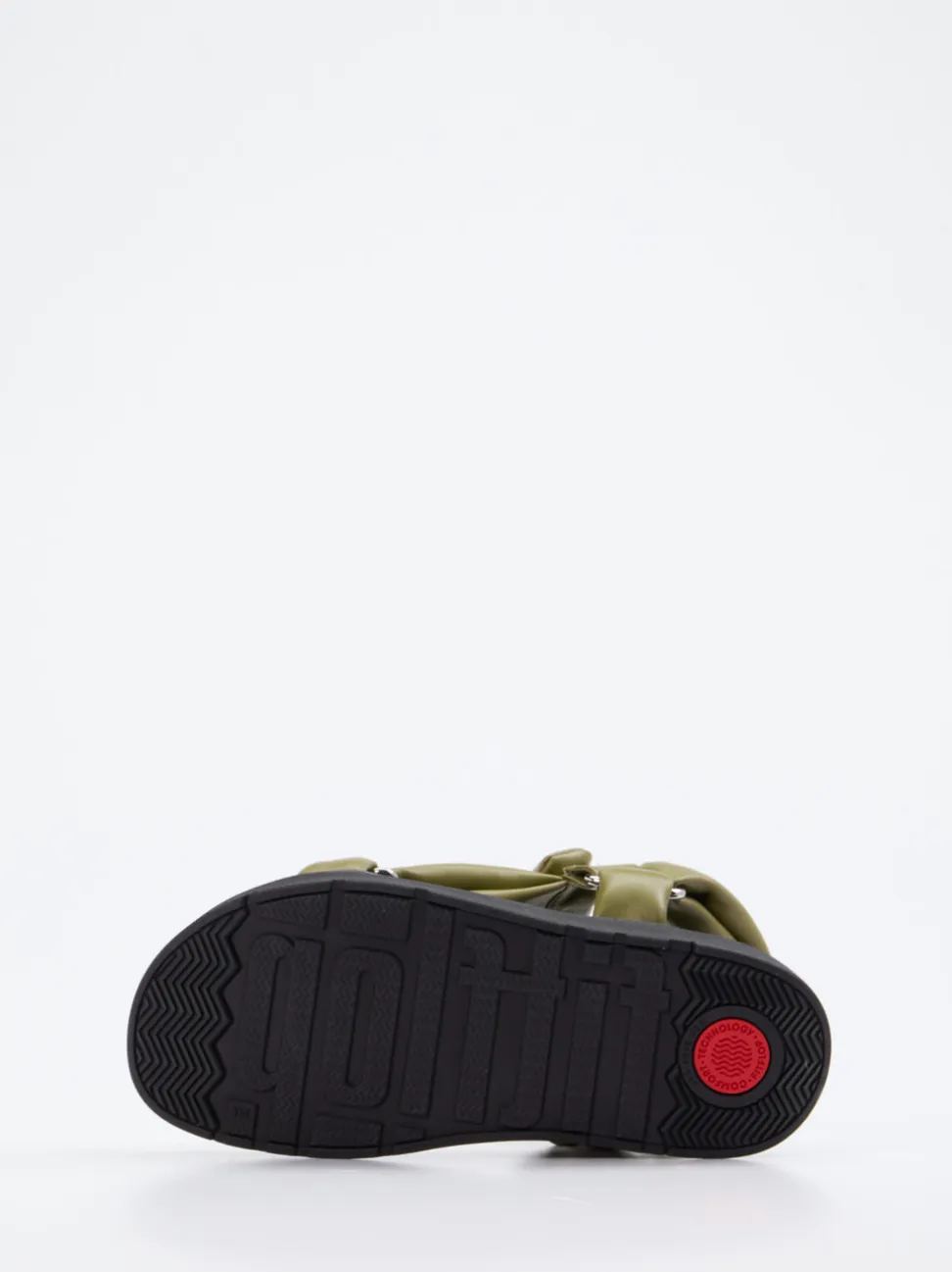 FitFlop – Chunky-Sandalen aus Kalbleder Olivgrün