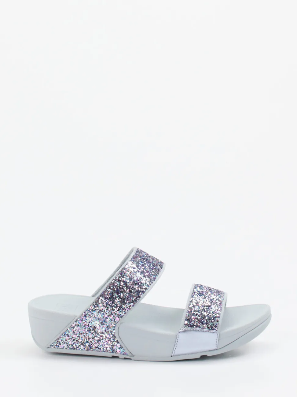 FitFlop – Komfort-Pantolette aus Textil mit Glitzer