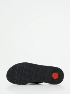 FitFlop – Komfort-Pantolette aus Kalbleder schwarz