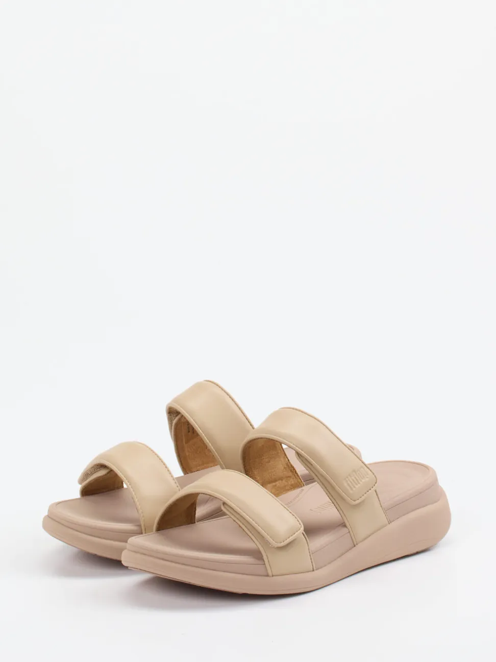 FitFlop – Komfort-Sandalen aus Kalbleder beige