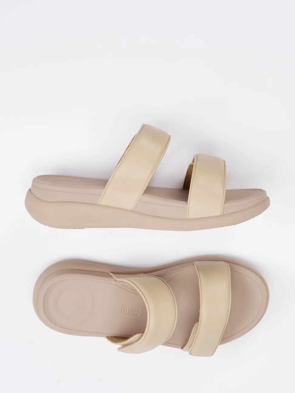 FitFlop – Komfort-Sandalen aus Kalbleder beige