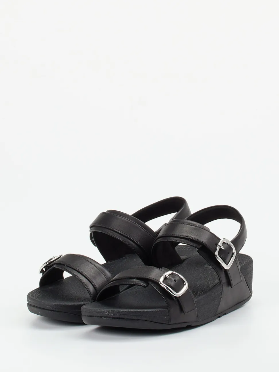FitFlop – Komfort-Sandalen aus Kalbleder schwarz