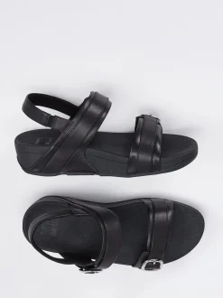 FitFlop – Komfort-Sandalen aus Kalbleder schwarz