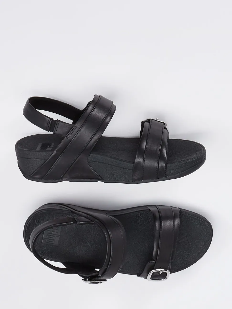 FitFlop – Komfort-Sandalen aus Kalbleder schwarz