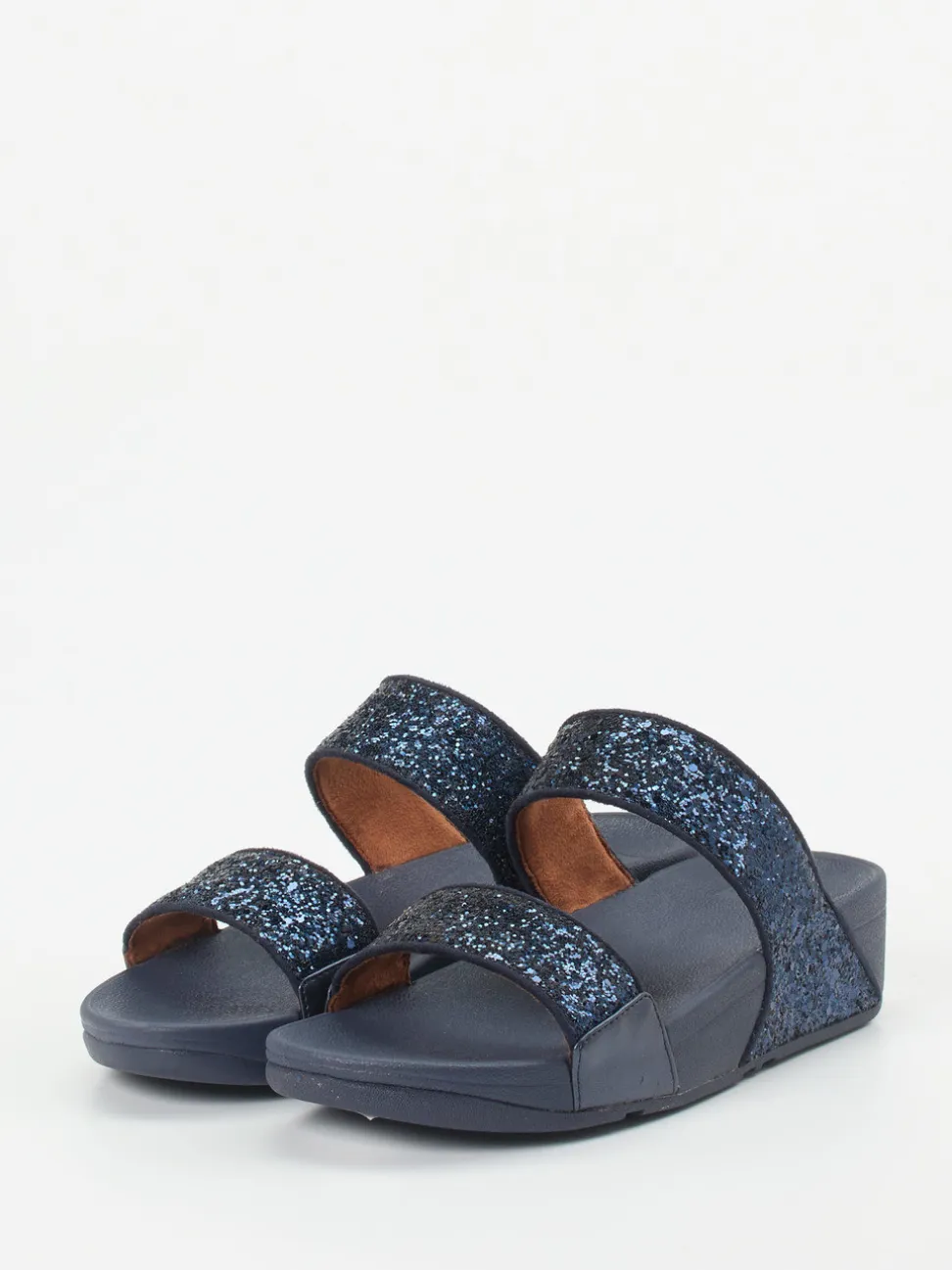 FitFlop – Komfort-Slides aus Textil mit Glitzer