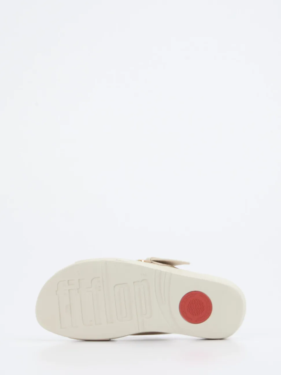 FitFlop – Pantolette aus Kalbleder in Beige