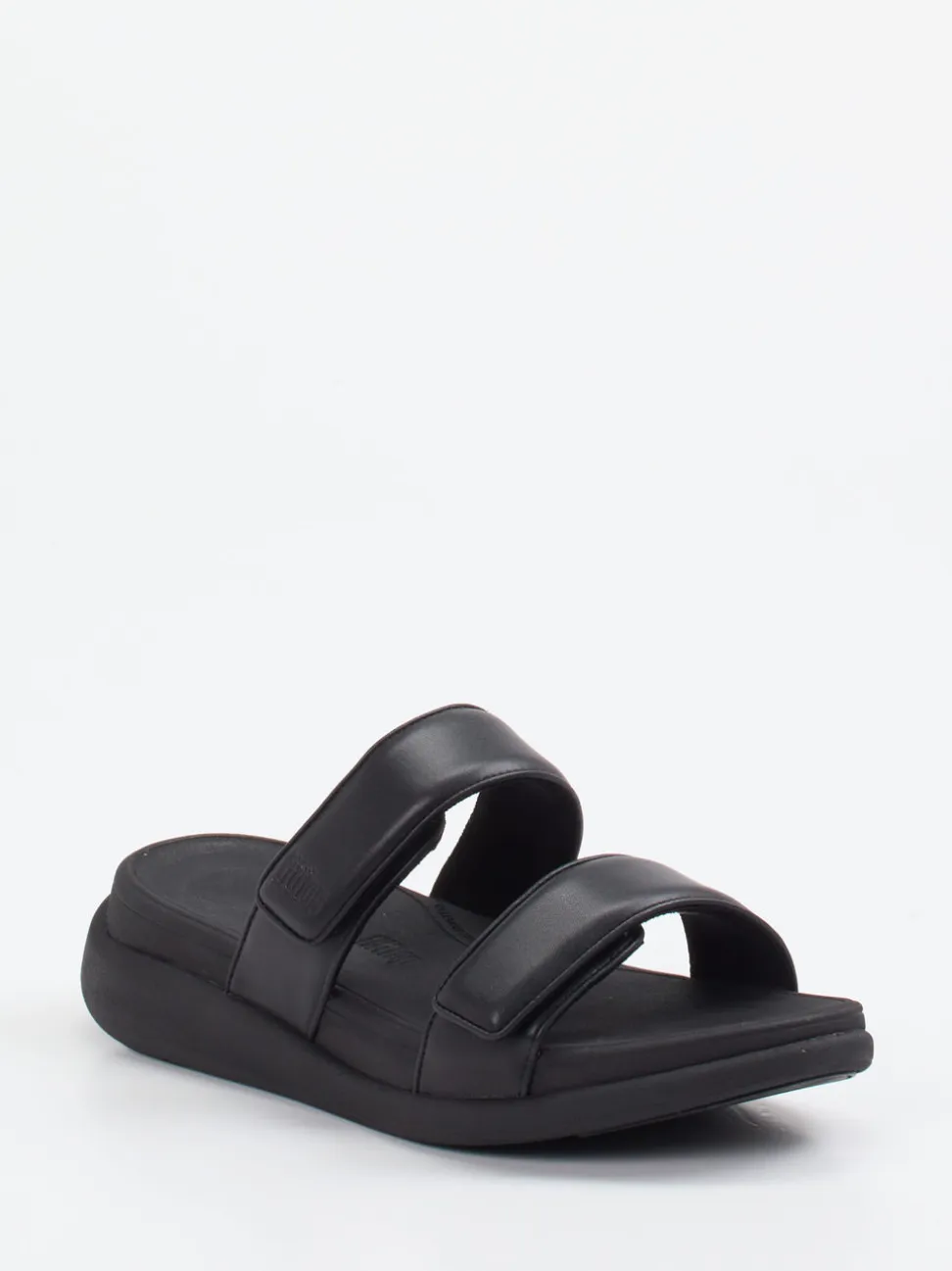 FitFlop – Pantolette aus Kalbleder schwarz