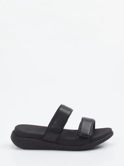FitFlop – Pantolette aus Kalbleder schwarz
