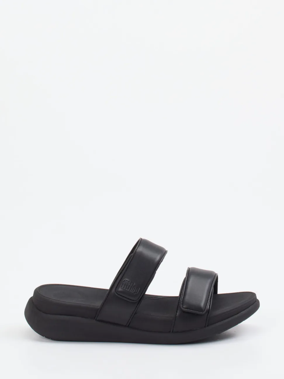 FitFlop – Pantolette aus Kalbleder schwarz