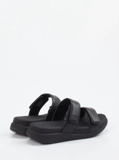 FitFlop – Pantolette aus Kalbleder schwarz