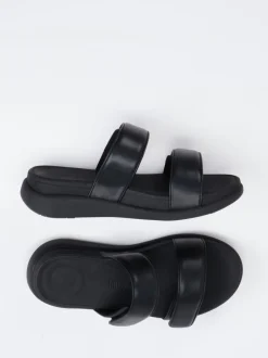 FitFlop – Pantolette aus Kalbleder schwarz