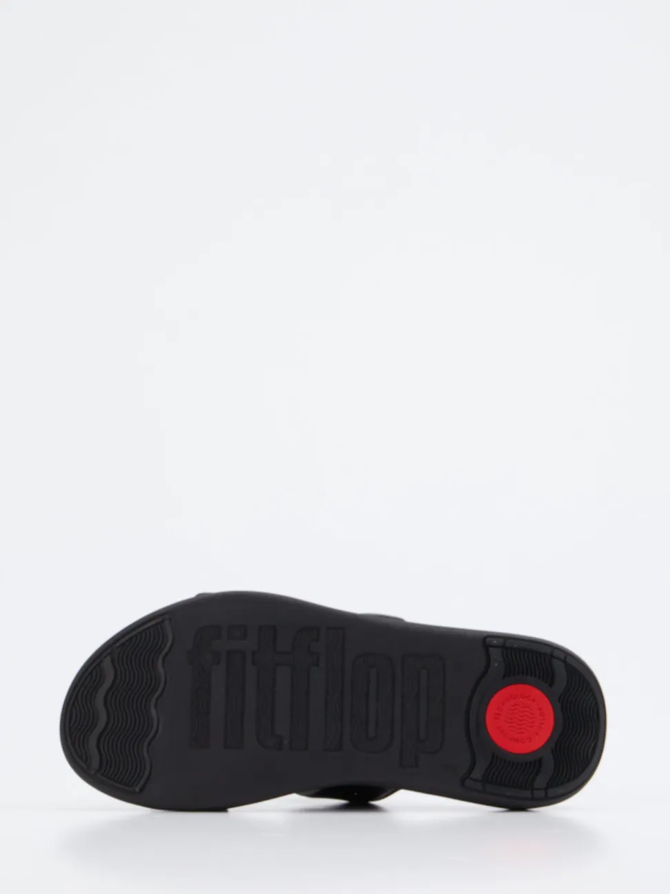 FitFlop – Pantolette aus Kalbleder schwarz