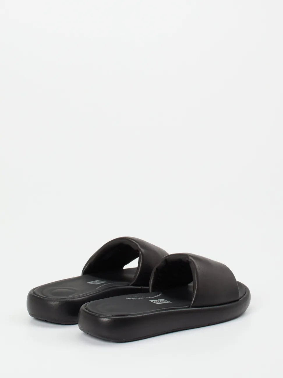 FitFlop – Pantolette aus Kalbleder schwarz