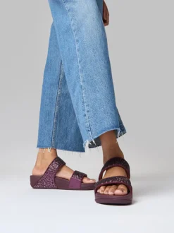 FitFlop – Pantolette aus Metallic mit Glitter-Finish