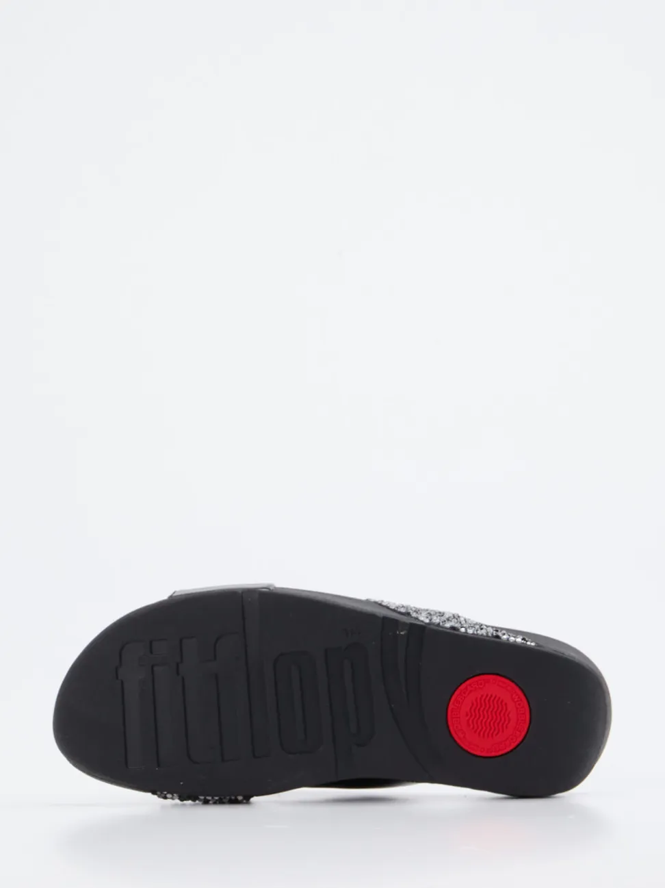 FitFlop – Pantolette aus Textil mit Strassbesatz