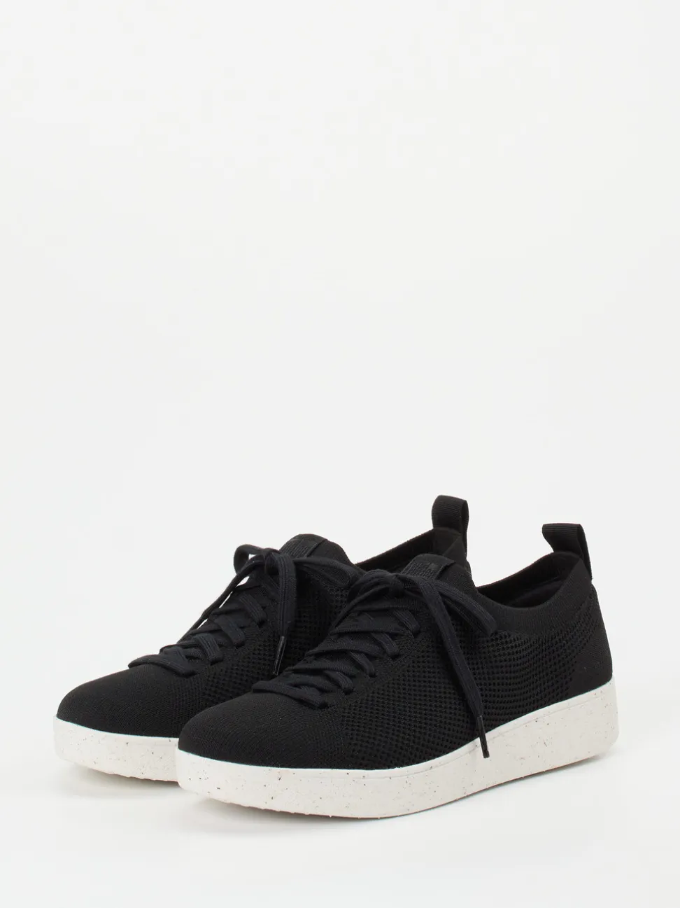 FitFlop – Sneaker aus gestricktem Textil schwarz